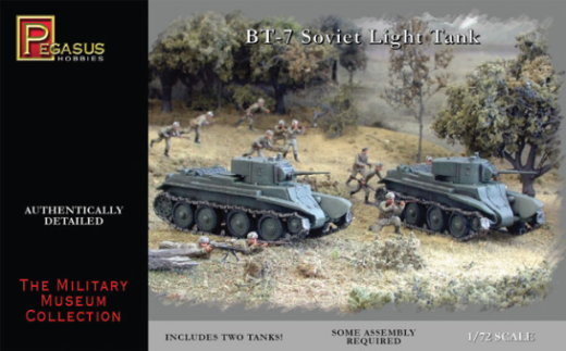 Pegasus 1/72 BT-7 Light Tanks (2 per pack)