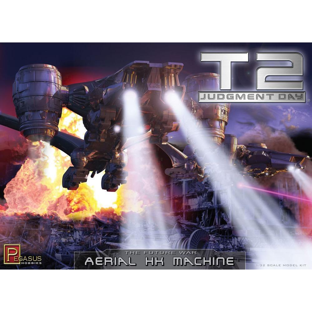 Pegasus 1/32 Terminator 2 Aerial Hunter Killer Machine Plastic Model Kit [9016] PEG-9016