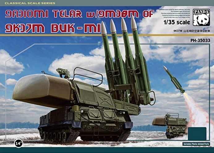 Panda Hobby 1/35 9A310M1 TELAR w/9M38M of 9K37M Buk-M1 Plastic Model Kit
