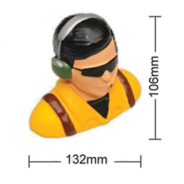 PHN-A80035A Phoenix Model Painted 1/5 Scale Civillian Pilot Shoulder Bust W/ Headset & Phoenix
