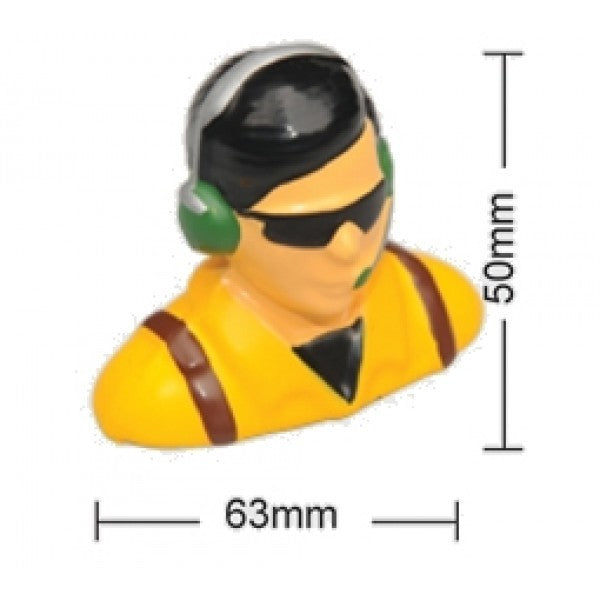 PHN-A80035D Phoenix Model Painted 1/8 Scale Civillian Pilot Shoulder Bust W/ Headset Phoenix