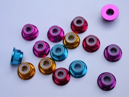 PL1546 3mm Nylon Nut 2/flange Blue (4) Prolux