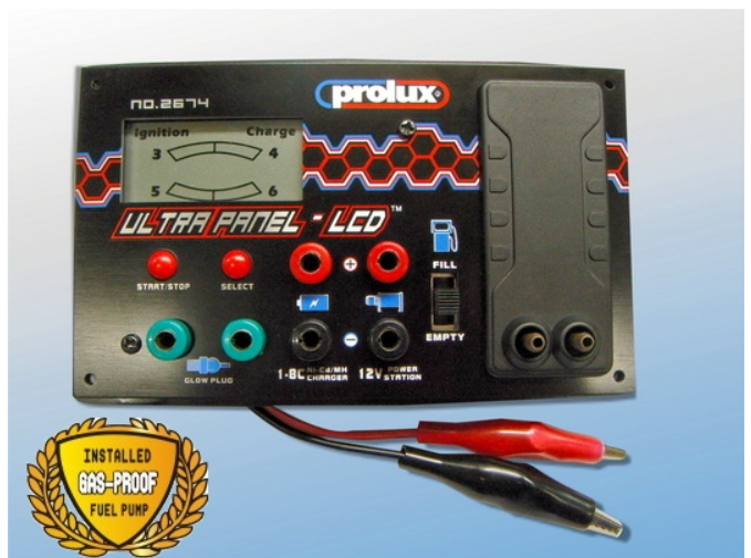 PL2674 MULTI FUNCTIONAL POWER PANEL w/5A 1-8C Ni-Cd/MH PEAK CHARGER Prolux