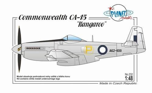 Planet 1/48 CAC CA - 15 Kangaroo Plastic Model Kit *Aus Decals*