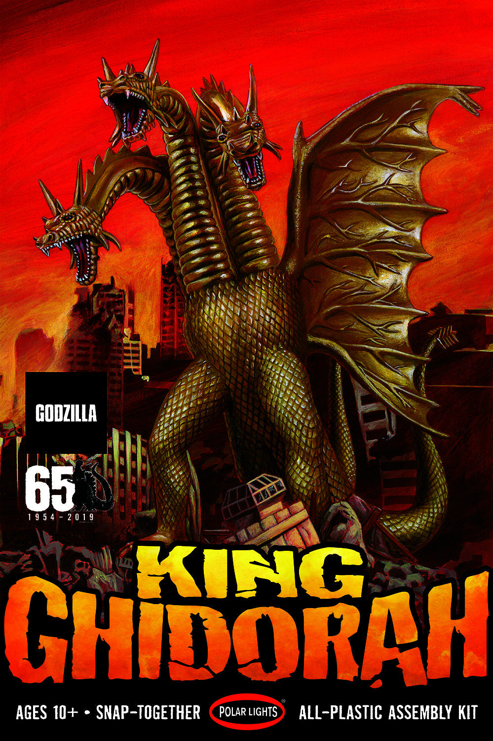 POL962 Polar Lights 1/350 King Ghidorah (Snap) Plastic Model Kit Polar Lights