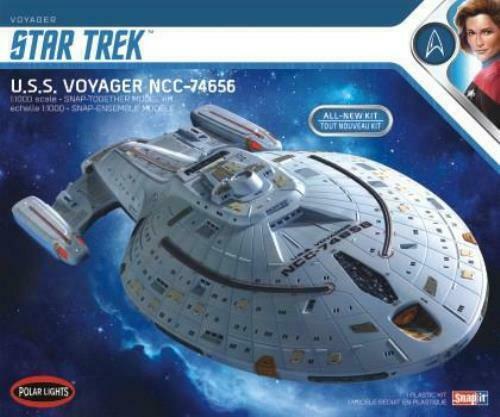 POL980M Polar Lights 1/1000 Star Trek U.S.S. Voyager (Snap) 2T Plastic Model Kit Polar Lights