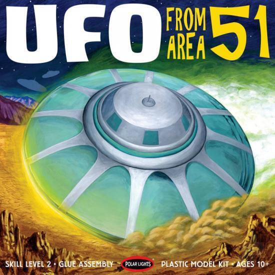 POL982 Polar Lights 1/48 Area 51 UFO Plastic Model Kit Polar Lights