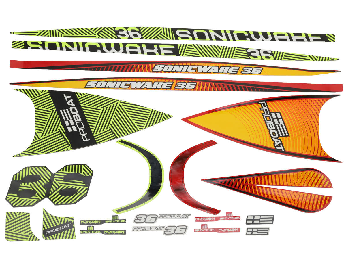 ProBoat Decal Set, Sonicwake 36 V3 - PRB-4099