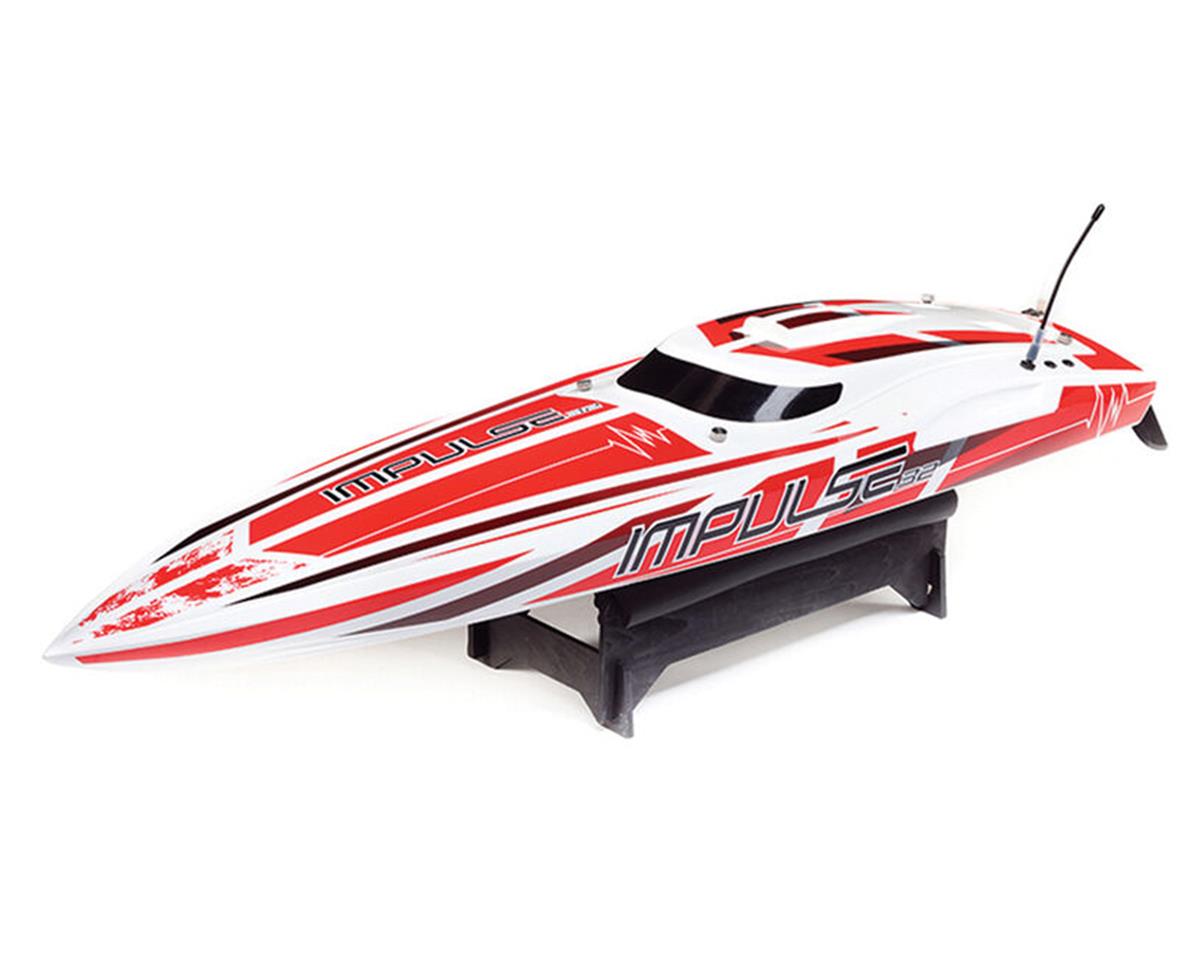 PRB08037T2 Pro Boat Impulse 32 RC Boat with Smart Technology, RTR, White / Red, PRB08037T2 ProBoat