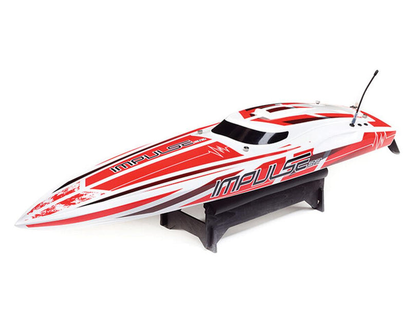 PRB08037T2 Pro Boat Impulse 32 RC Boat with Smart Technology, RTR, White / Red, PRB08037T2