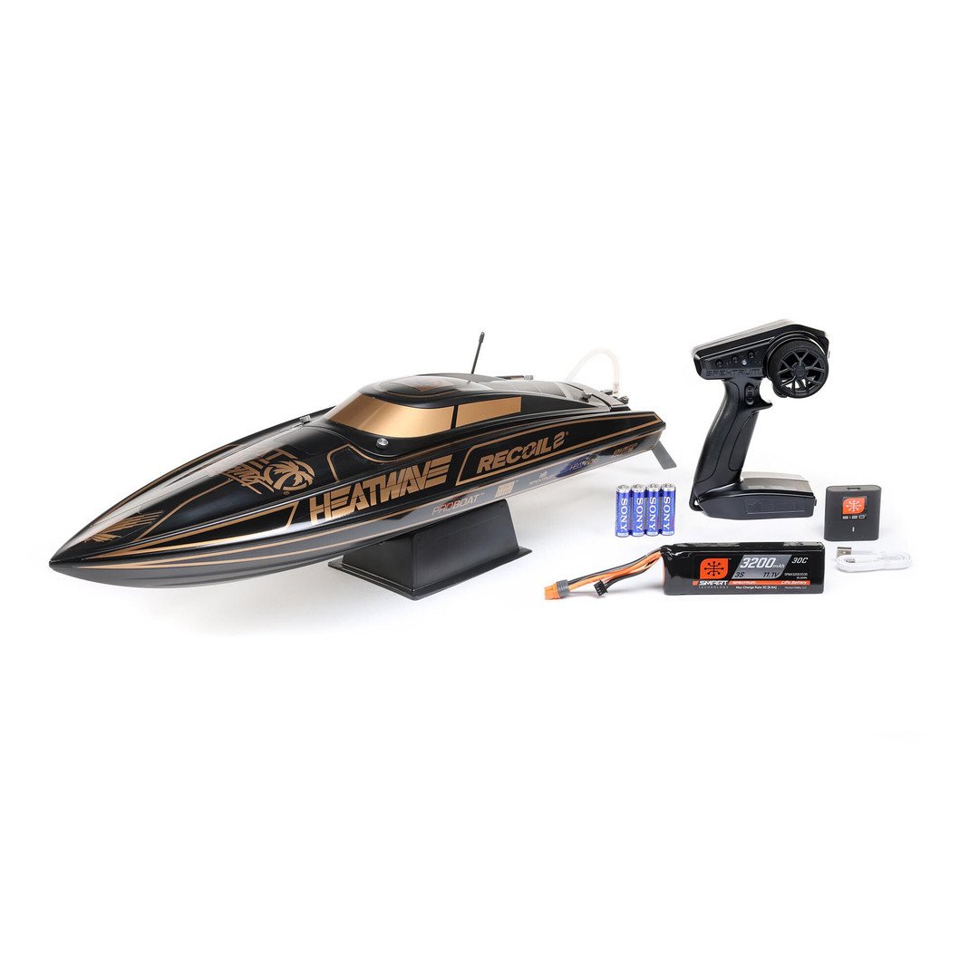 PRB08041V2T1 Pro Boat Heatwave Recoil 2 V2 26 Self-Righting Brushless Boat, RTR, PRB08041V2T1