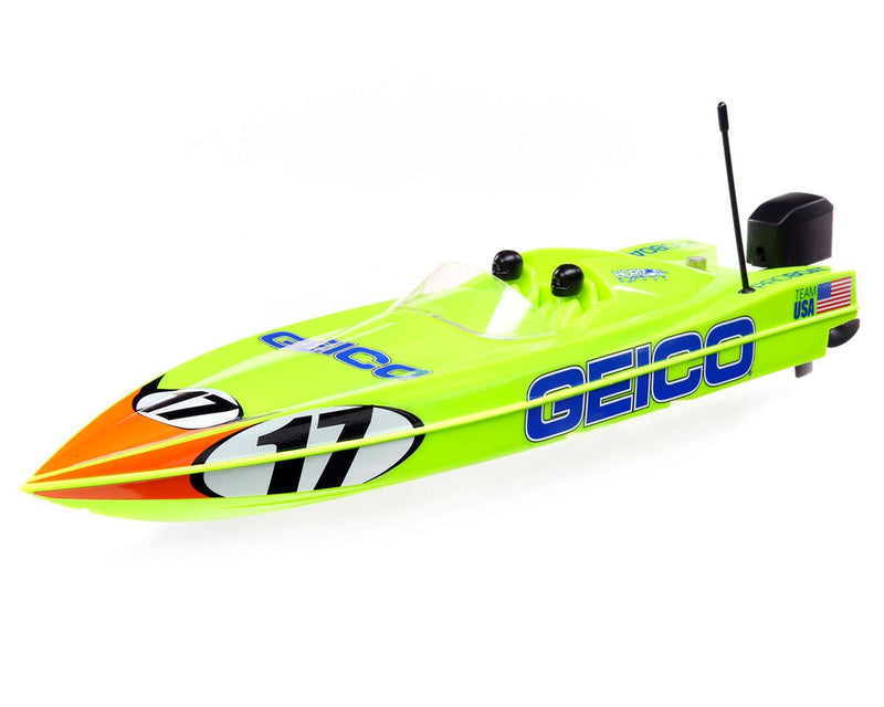 PRB08044T1 Pro Boat 17 inch Power Boat Racer Deep-V, Miss Geico, RTR, PRB08044T1