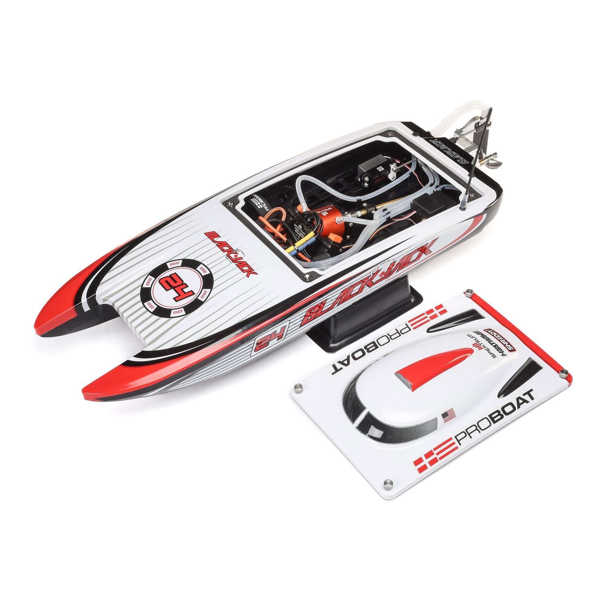 PRB08049T1 Pro Boat Blackjack 24in V2 Brushless Catamaran RTR, Vegas Offshore ProBoat
