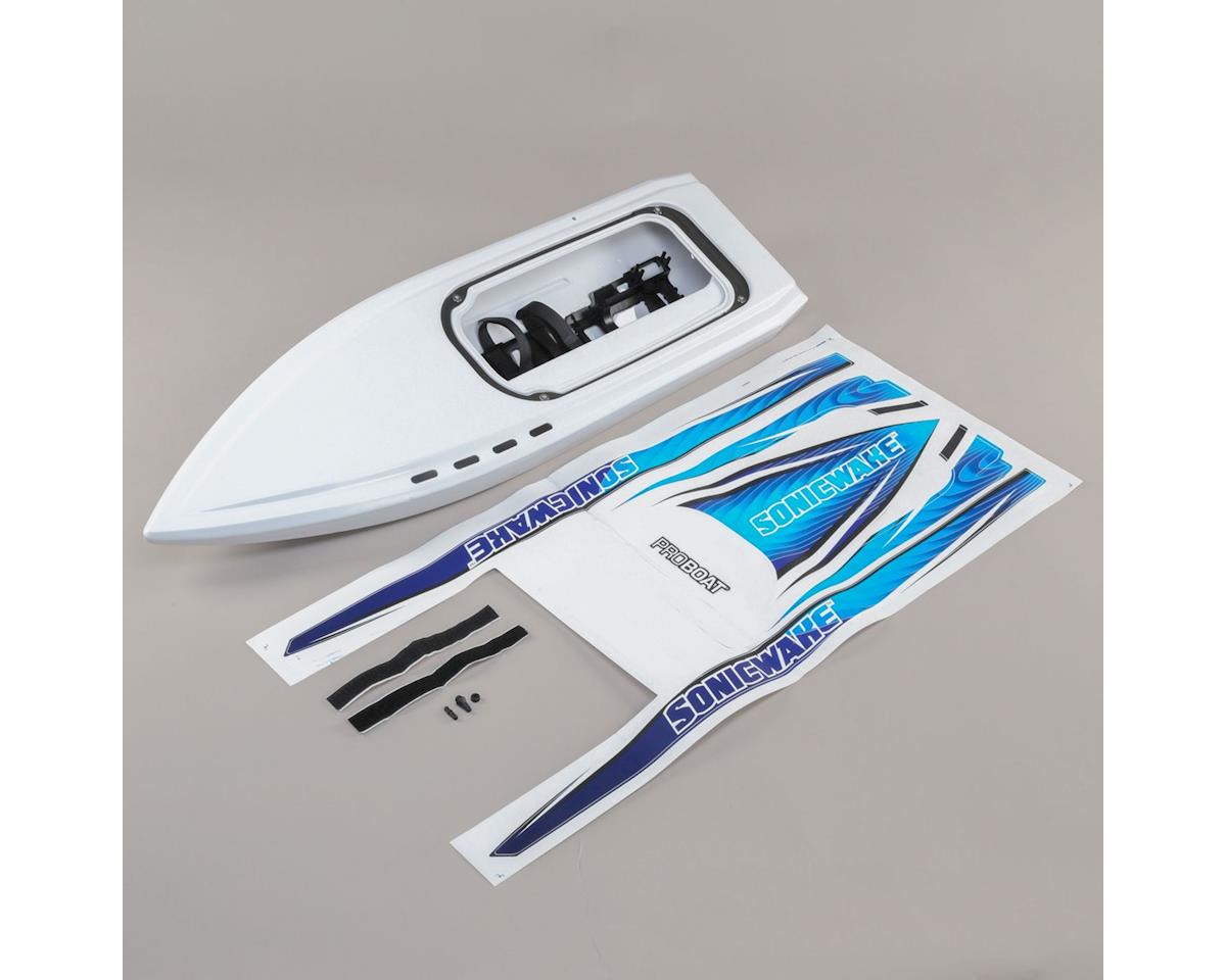 PRB281067 Pro Boat Sonicwake Hull, White ProBoat