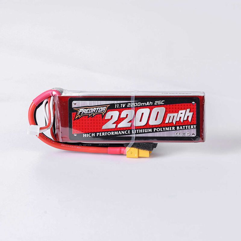 Battery 11.1V 2200mAh 25C, XT60 FMS
