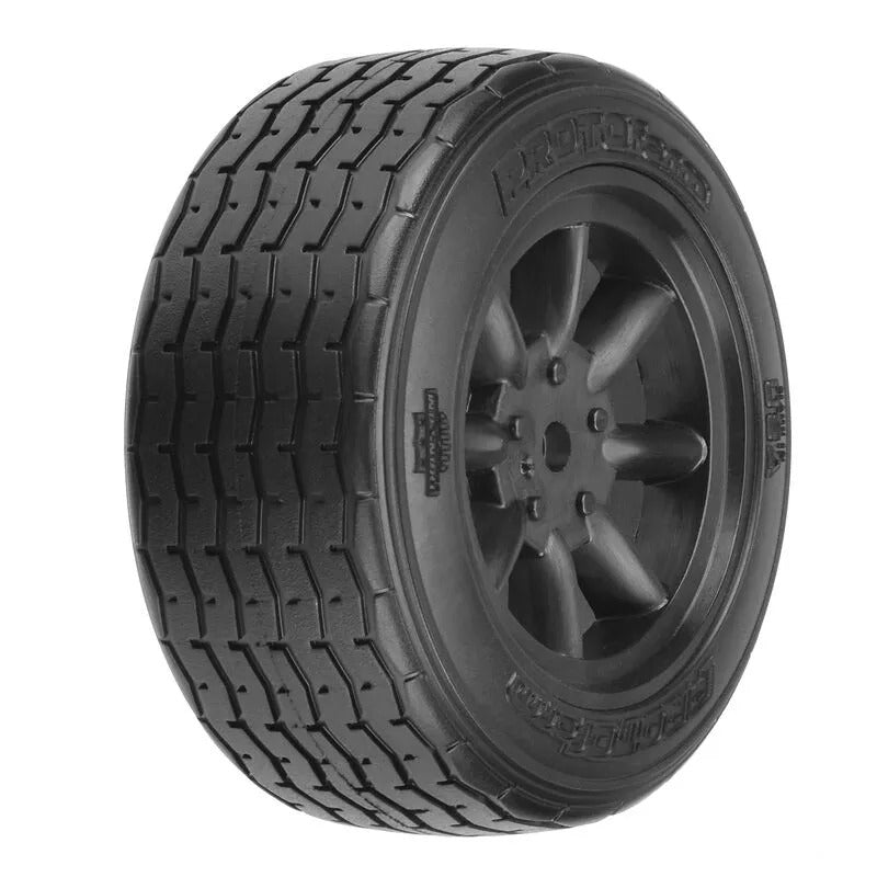 PRM1014018 Proline 1/10 PROTOform VTA Front 26mm VTA Tyres Mounted 12mm Black Wheels, 2pcs