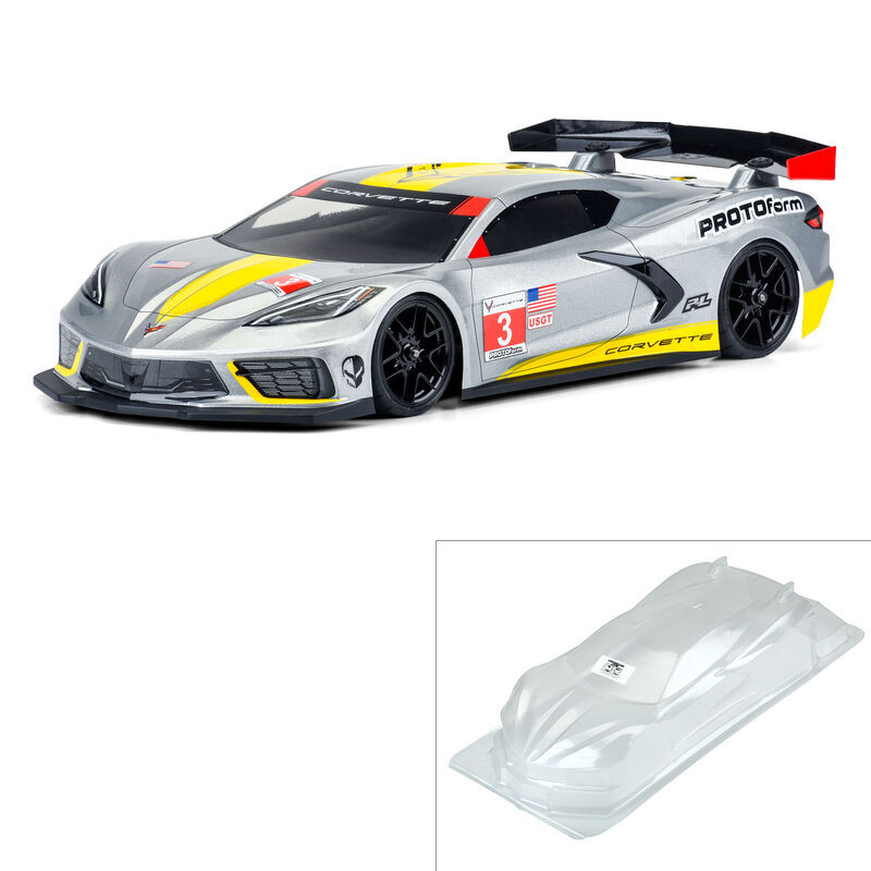 PRM157425 Proline 1/10 Chevrolet Corvette C8 190mm Clear Touring Car Body Proline