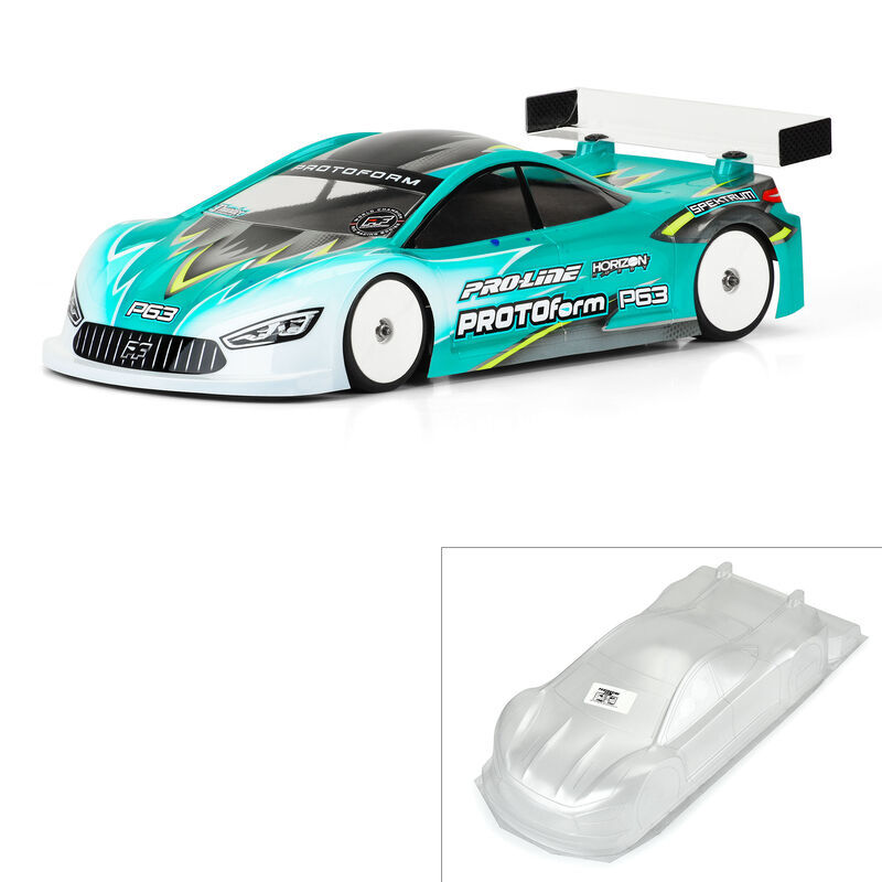 PRM158025 Proline 1/10 P63 Light Weight .65mm 190mm Clear Touring Car Body Proline