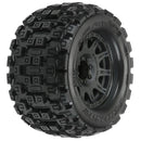 PRO1012710 Proline Badlands MX38 3.8in Tyres Mounted on Raid 8x32 17mm MT Wheels, F/R, PR10127-10 Proline