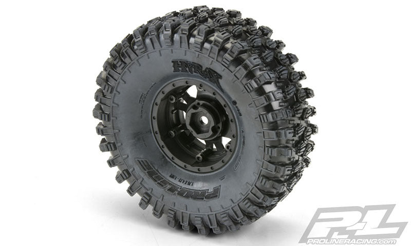 PRO1012810 Proline Hyrax 1.9 G8 Tyres Mounted on Impulse Black Wheels, PR10128-10