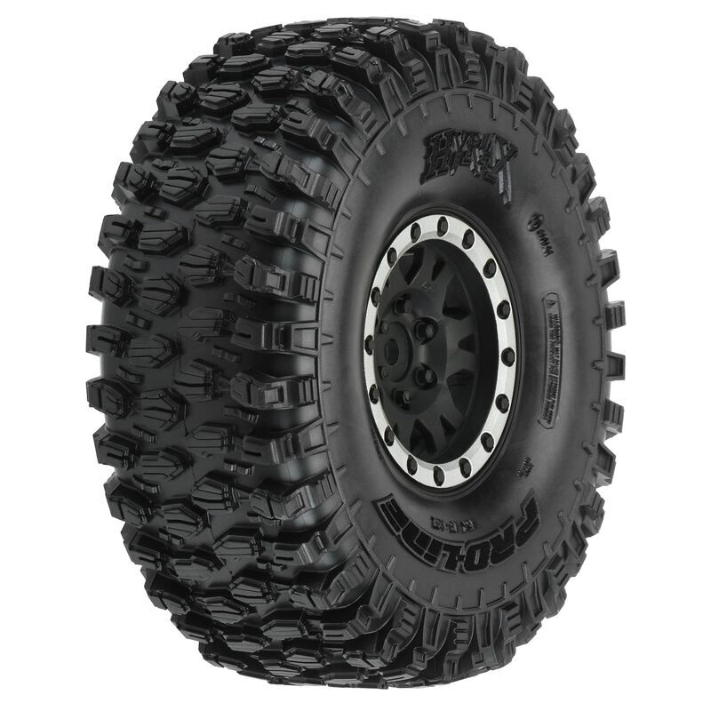 PRO1012813 Proline Hyrax 1.9 G8 Tyres Mounted on Impulse Black / Silver Wheels, F/R, PR10128-13 Proline