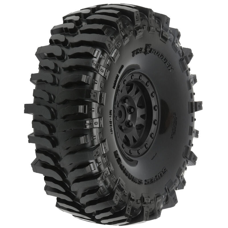 PRO1013310 Proline Interco Bogger 1.9 Tyres Mounted on Impulse Black Wheels, PR10133-10 Proline