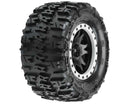 PRO1015113 Proline Trencher 4.3in Tyres Mounted on Impulse Black / Grey Wheels, F/R, X-Maxx, PR10151-13 Proline
