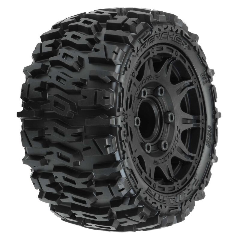 PRO1015910 Proline Trencher LP 2.8in Tyres Mounted on Raid Black 6x30 Wheels, F/R, PR10159-10 Proline