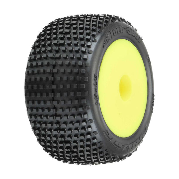 PRO1017712 Proline Hole Shot Tyres Mounted on Yellow Wheels, Mini-T 2.0, F/R, PR10177-12