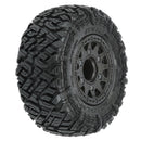 PRO1018210 Proline Icon SC 2.2in/3.0in M2 Tyres Mounted on Black Wheels SCT Wheels, F/R, PR10182-10 Proline