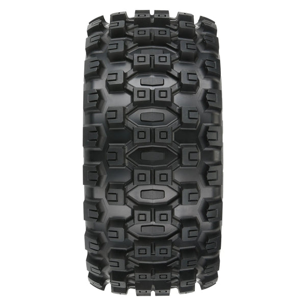 PRO1019811 Proline 1/6 Badlands MX57 5.7 Tyres Mounted on Raid Wheels, 2pcs