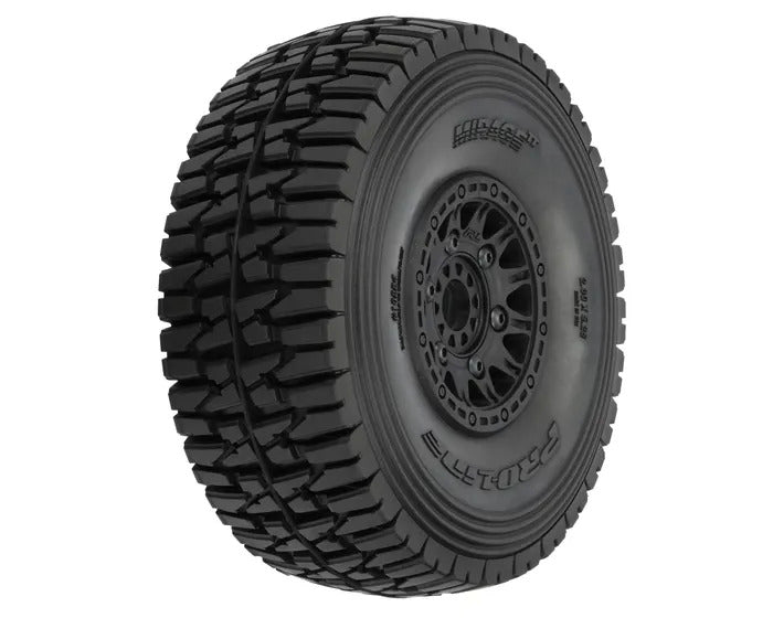 PRO1022410 Proline 1/7 Mirage TT Belted Tyres Mounted on Raid Wheels, 2pcs, suit Mojave, UDR Proline