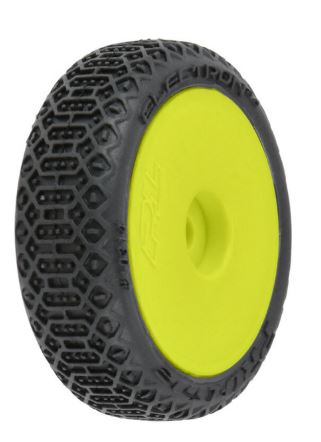 Proline Electron 2.0 Mounted Tyre Set, Yellow, Micro-B PRO1031412