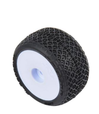 Proline Electron 2.0 Mounted Tyre Set, White, Micro-T PRO1031513