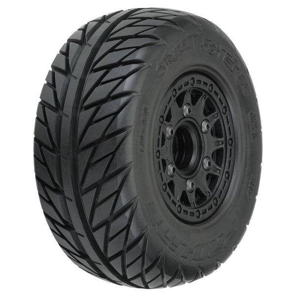 PRO116710 Proline Street Fighter SC Tyres Mounted on Raid 6x30 Wheels, Slash 2wd/4wd, F/R, PR1167-10