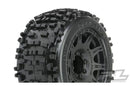 PRO117810 Proline Badlands 3.8in Tyres Mounted on Raid 8x32 17mm MT Wheels, F/R, PR1178-10 Proline