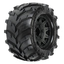 PRO119210 Proline Masher 2.8in Tyres Mounted on Raid Black 6x30 Wheels, F/R, PR1192-10 Proline