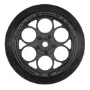 PRO280303 Proline 1/10 Showtime Front Runner 2.2in/2.7in Black Front Drag Racing Wheels, 2pcs Proline