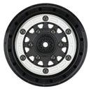 PRO281103 Proline 1/10 Raid Bead-Loc F/R 2.2in/3.0in SCT Wheels, 2pcs, Silver / Black Proline
