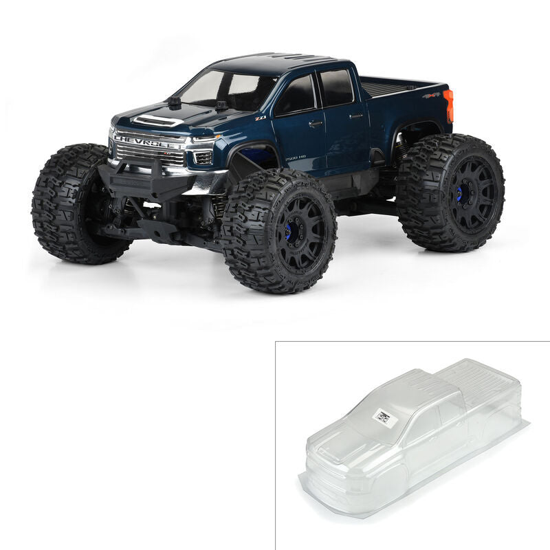 PRO358200 Proline 2021 Chevy Silverado Clear Body, E-Revo 2.0 and MAXX, PR3582-00 Proline