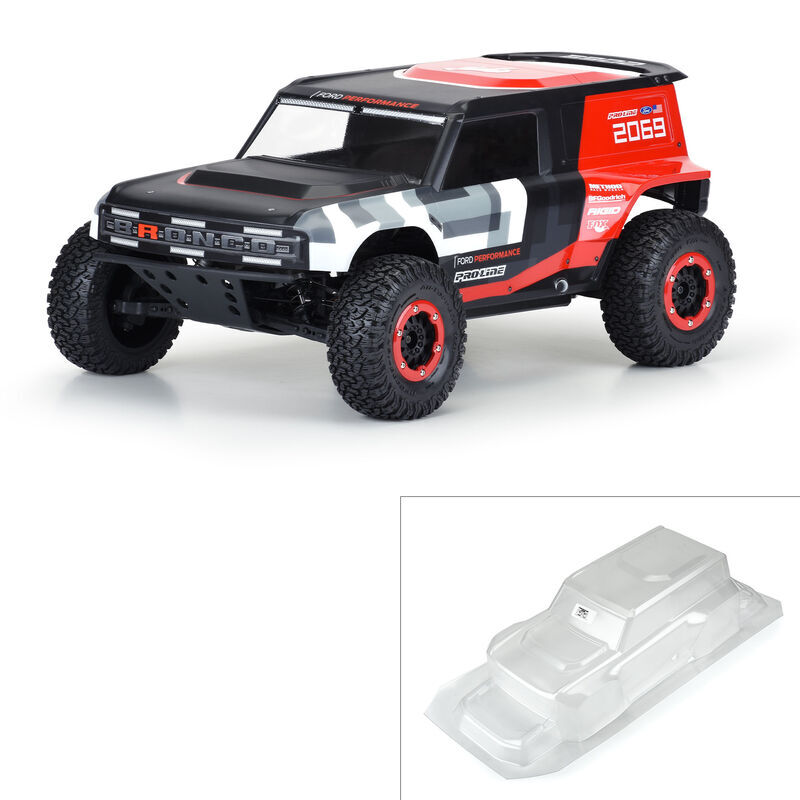 PRO358600 Proline 1/10 Ford Bronco R Clear Body, Short Course, PR3586-00 Proline