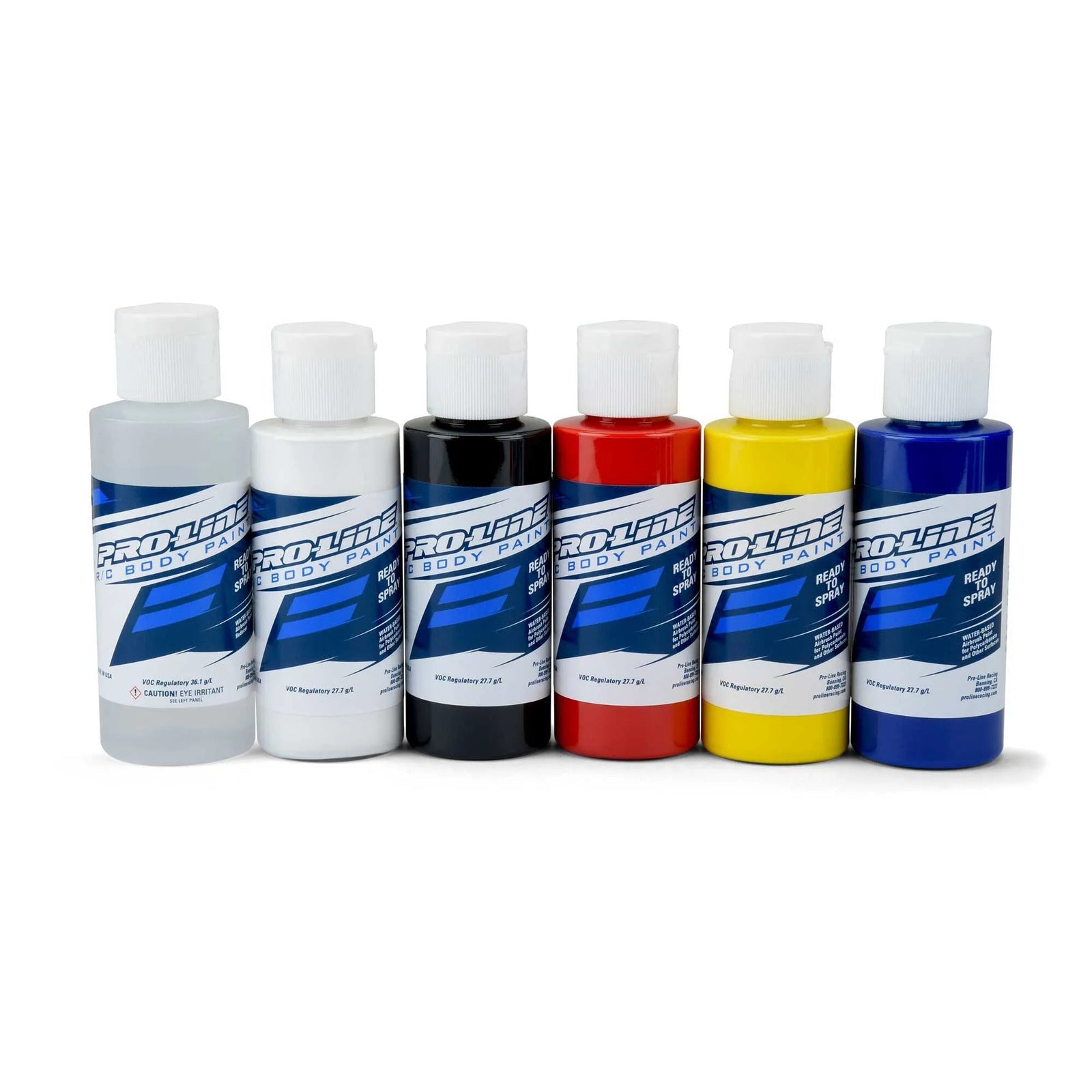 PRO632300 Proline RC Body Paint Primary Color Set, 6pcs Proline