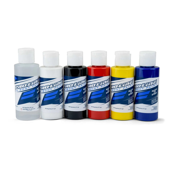 PRO632300 Proline RC Body Paint Primary Color Set, 6pcs