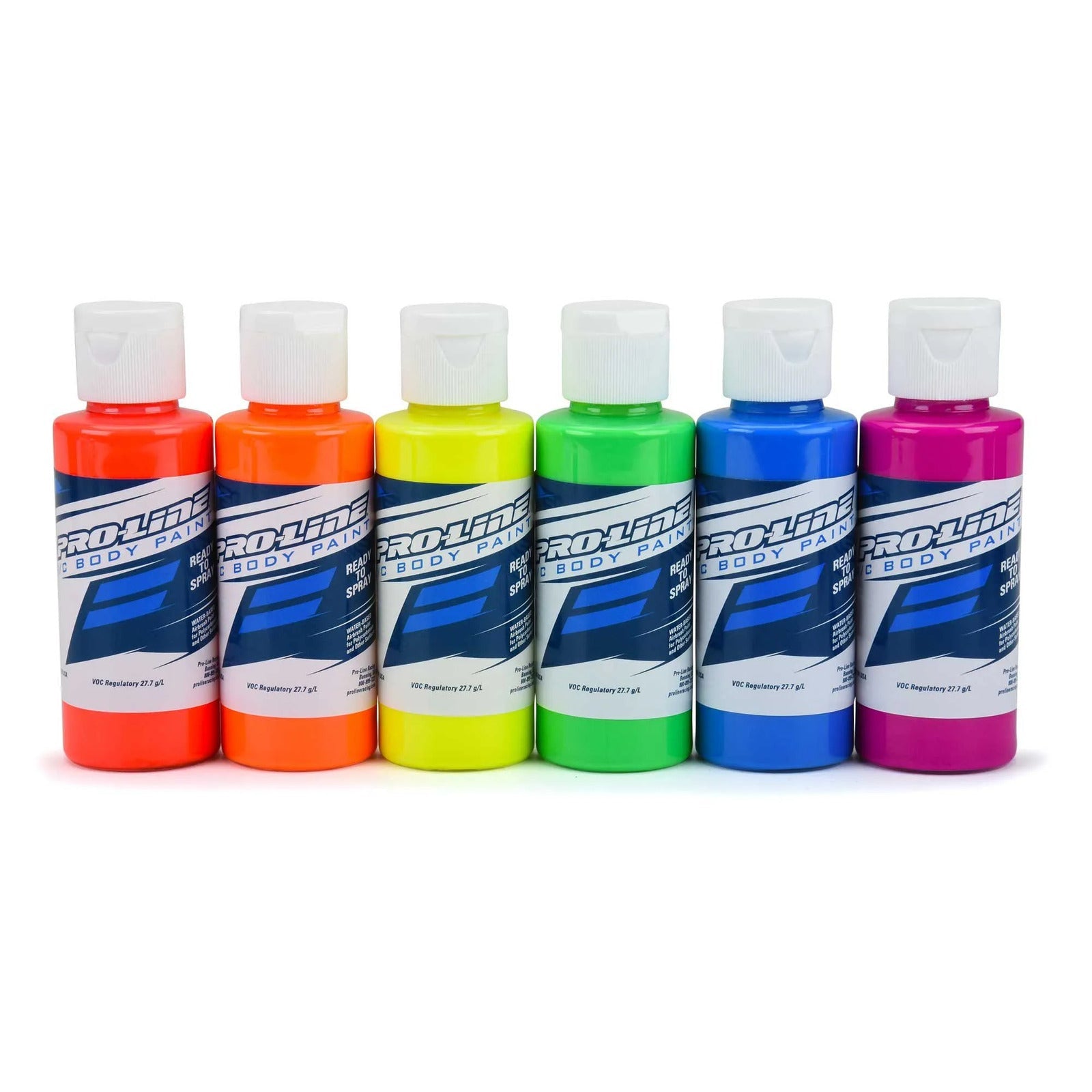 PRO632303 Proline RC Body Paint Fluorescent Colour Set, 6pcs Proline
