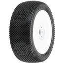 PRO9064233 Proline 1/8 Slide Lock S3 Front/Rear Off-Road Buggy Tyres Mounted on 17mm White Wheels, 2pcs Proline