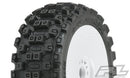PRO906731 Proline Badlands MX M2 1/8 Buggy Tyres Mounted on White Wheels, F/R, PR9067-31 Proline
