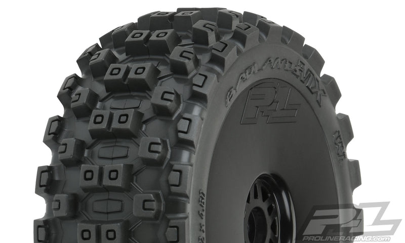 PRO906741 Proline Badlands MX M2 1/8 Buggy Tyres Mounted on Black Wheels, F/R, PR9067-41