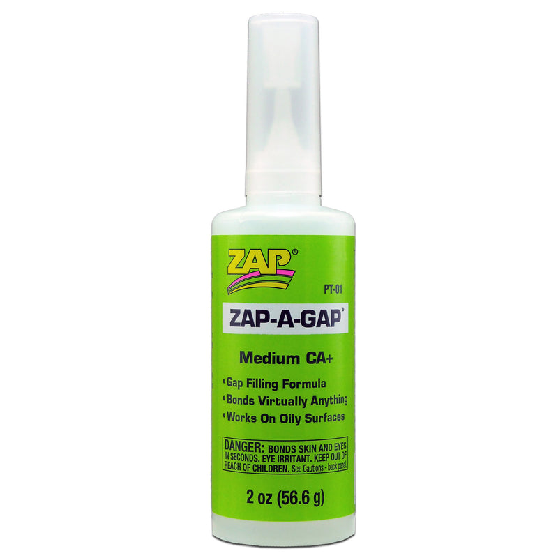 ZAP PT-01 2 OZ. GREEN ZAP-A-GAP CA+ 1 BOTTLE (BOX QTY 6)