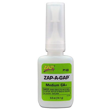 ZAP PT-03 1/2 OZ. GREEN ZAP-A-GAP CA+ 1 BOTTLE (BOX QTY 12) ZAP