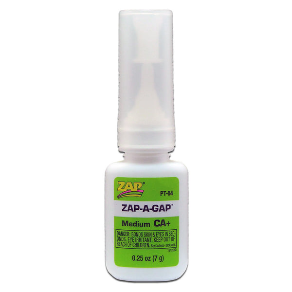 ZAP PT-04 1/4 OZ. GREEN ZAP-A-GAP CA+ 1 BOTTLE (BOX QTY 12)